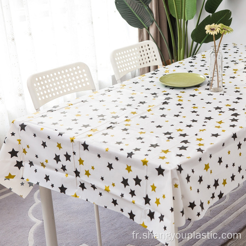 STARS IMPRESSE PARTIE PEVA TABLE COUVERTURE